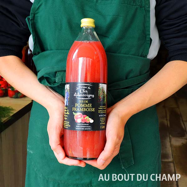 Jus de pomme-framboise